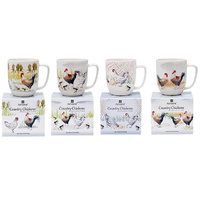 COUNTRY CHICKENS MUGS 4ASST