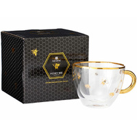 HONEY BEE GLASS CUP