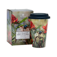 BLUE WREN D/WALLED TRAVEL MUG