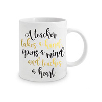 TEACHER TAKES A HAND MUG 12OZ