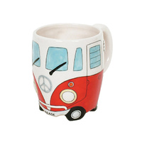DAKOTA PEACE CAMPERVAN MUG RED