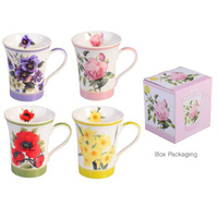 BOTANICAL MUG 4ASST