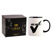 LESS CHAT BREW IT MUG