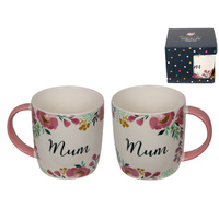 MUM BLOSSOMING FLORAL MUG