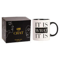 LESS CHAT MUG WHAT IT IS