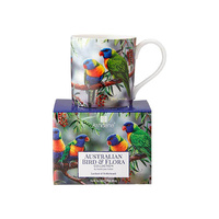 LORIKEET AND B/BRUSH MUG