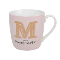 M IS FOR BARREL MUG