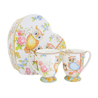 OWL MUG 2PC 280CC MUG SET HEART