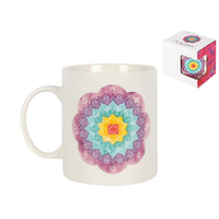 9.5CM CHAKRA MANDALA CERAMIC MUG