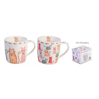 FAITHFUL FRIEND CAT MUG 2ASST