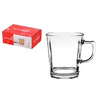 BLINKMAX GLASS COFFEE MUG 260ML SET 6