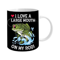 I LOVE A BIG MOUTH NOVELTY MUG 12OZ