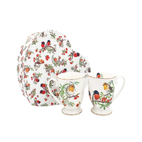 RED BREASTED ROBIN 2PC 280CC MUG