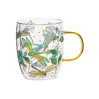 NATURES KEEPERS DRAGONFLY D/WALLED GLASS MUG