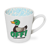 DUCK OFF INSIDE MUG 420ML 10CM SOLD QTY2