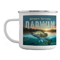 8X7.8CM ENAMEL MUG WITH DARWIN NT