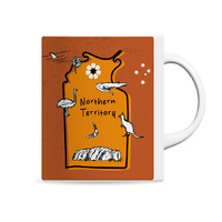 11OZ PORCELAIN MUG WITH NT MAP