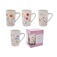 FLORAL MUGS 4ASST