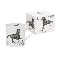 HORSES BY CHARLOTTE BLACK MUG