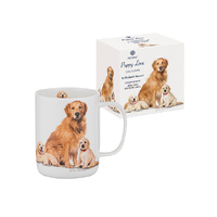 PUPPY LOVE GOLDEN RETRIEVER MUG