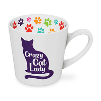 CRAZY CAT LADY MUG 420ML SOLD QTY2