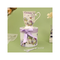 PORCELAIN CUP GIFT BOX LAVENDER