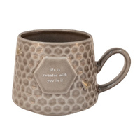 LIFE IS SWEETER BEEUTIFUL BEE MUG