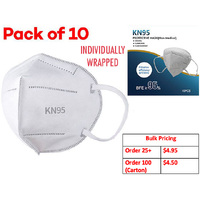 KN95 MASK WHITE PACK 10