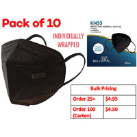 KN95 BLACK PACK 10