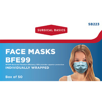 INDIVIDUALLY WRAPPED BFE98 FACE MASKS UN50