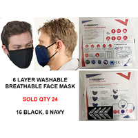 6 LAYER MASK 2ASST SOLD QTY 24