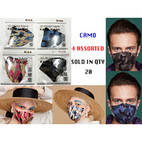 3PLY COTTON MASK CAMO SOLD QTY 20