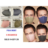 3PLY COTTON MASK POLKADOT SOLD QTY 20