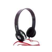 HEADPHONE WITH MIC & VOL CONTROL BLACK