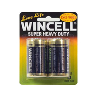 SUPER HEAVY DUTY D BATTERY PK2 SOLD QTY12