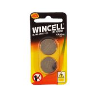 LITHIUM CR2016 COIN BATTERY 3V PK2 SOLD QTY12