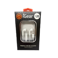 EARPHONE WITH MICROPHONE VOL CONTROL IPHONE