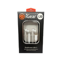 EARPHONE WITH MICROPHONE VOL CONTROL USB C