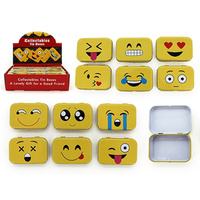 TIN BOX EMOJI 7.8CM 12ASST UN36