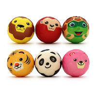 ANIMAL FACES STRESS BALL 6ASST UN12