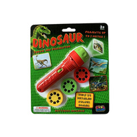 LED PROJECTOR TORCH W/DINOSAUR SLIDES