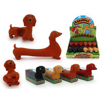 SQUEEZE SAUSAGE DOG 11.5CM UN12