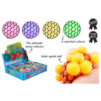 MESH SQUISH BALL 4ASST UN12