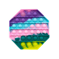 RAINBOW OCTAGON POPPER 12CM SOLD QTY 12