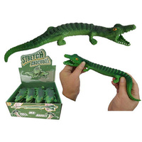 SQUEEZE AND STRETCH CROCODILE 25CM UN12