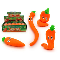 SQUEEZE AND STRETCH CARROT 15CM UN12