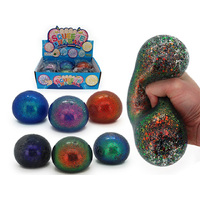 GALAXY SQUEEZE BALL W/ORBS 10CM UN6