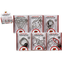 METAL PERPLEXING PUZZLE 10CM ASST UN24