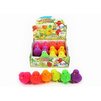 FLUFFY SQUISHY CHICK 6CM FLASH UN12