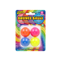 HIGH BOUNCE BALLS 4PK SOLD IN QTY12